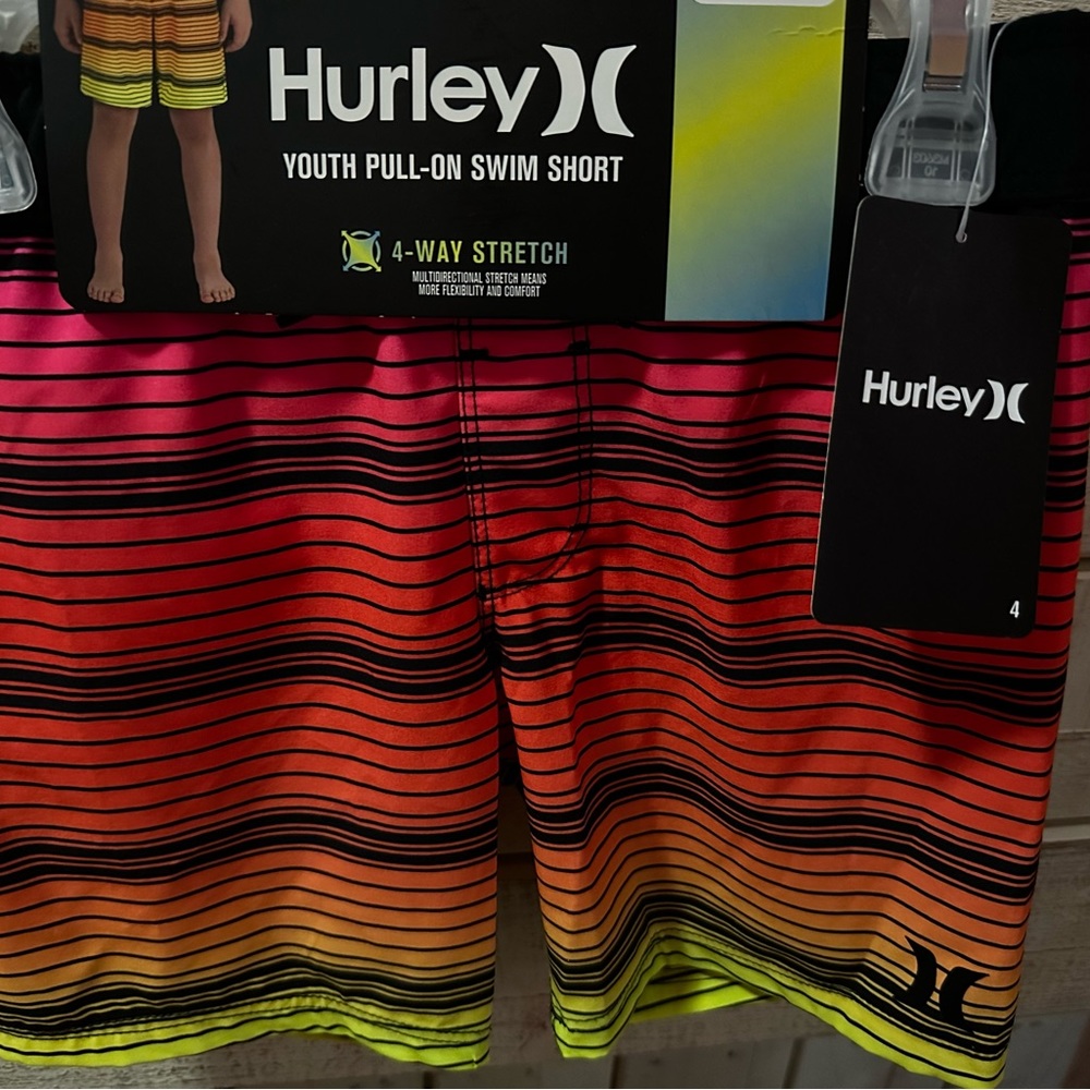Hurley swim short boys size 4